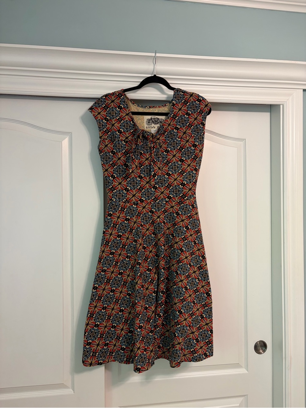 Effie’s Heart- Cotton Pinup Style Dress- Fit and Flare. Perfect for the Fall!